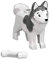LEGO Animal Minifigure Husky Artic Sled Dog with Bone (Aprox. 1inch Size) by LEGO