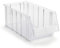 Treston 1940-1 Sichtlagerkästen stapelbar für Industrie Lagersystem, transparent 186 x 400 x 156 mm