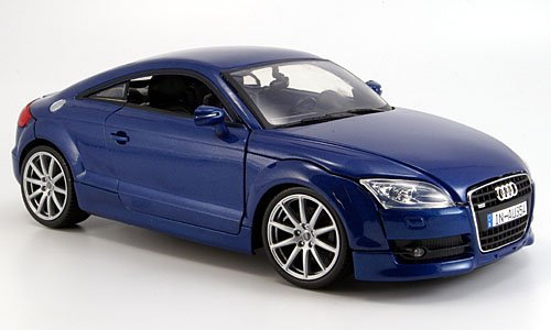 Audi TT Coupe, blau, 2007, Modellauto, Fertigmodell, Motormax 1:18