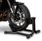 Constands Easy Classic - Motorradwippe Motorradklemme Radhalter Radklemme Wippe Hinterrad für Anhänger Transportständer Montageständer Vorderrad Schwarz