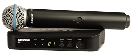 Shure Sistema vocale wireless BLX24/B58-H9 con microfono portatile Beta 58A, H9