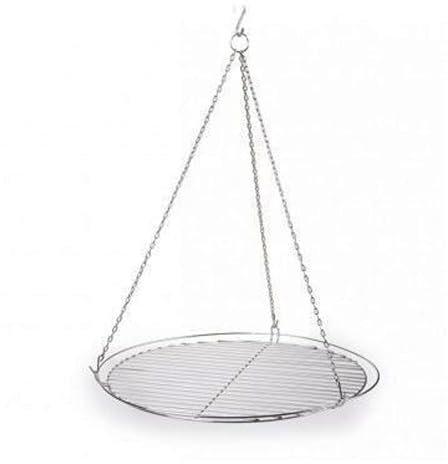 Grillrost Metall 50cm für Dreibein rund mit Kette