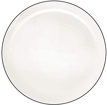 ASA Ligne Noire Teller Flach, Porzellan, Weiß, 30 cm