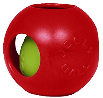 Jolly Pets Teaser Ball Interactive Dog Toy, 10 in XL, Red