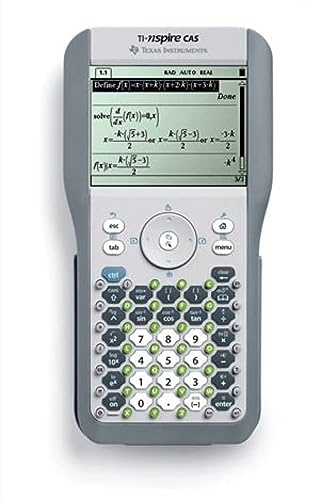 Texas Instruments TI-Nspire CAS Taschenrechner, Akku, Graphing Rechner, Grau, Silber, Tasten, Tocar, AAA