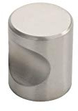Carlisle Brass FTD430CSS FTD Cylindrical KNOB 25MM, Satin Stainless Steel, 25 mm