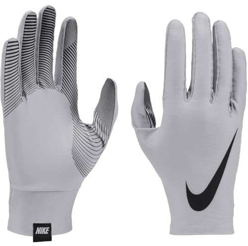 Nike Mens Base Layer Gloves Handschuhe Männer in der Farbe lt Smoke Grey/Black/Black, Größe: XL, N.000.3508.019.XL