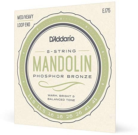 D'Addario Mandolinensaiten EJ75 11.5–41, mittelschwer/schwer – Phosphor, Bronze