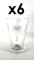 Absolut Vodka - 6x Gläser geeicht 2/4cl - 330ml