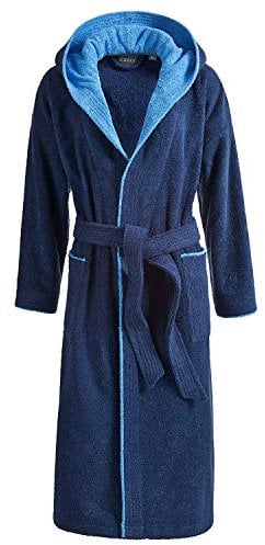 Egeria Cairo dark blue Bademantel Schalkragen Größe XL für Damen und Herren
