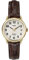 Timex Women's Easy Reader Watch, Brown/Gold-Tone/Natural/25mm, 25 mm, Classic