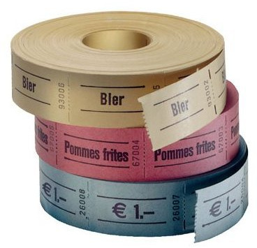 Rollen-Wertmarken 1000 Stück grün