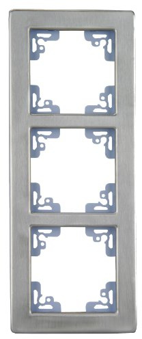 UNITEC Abdeckrahmen 3-Fach, Melbourne, Serie 706, Aluminium