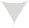 Outsunny Toldo Vela Color Crema sombrilla Parasol triangulo Tela de Poliéster Jardin Playa Camping Sombra Medidas, Medida 5x5x5 Metros, Color Crema