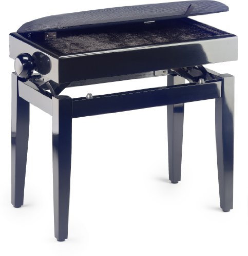 Stagg 25009378 PB55 BKP VBK Velvet Pianobench schwarz