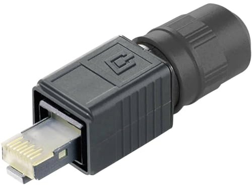 TELEGARTNER RJ45 Stecker Variante 4 J80026A0013 rechts 8P8C schwarz 1