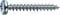 SPAX Universalschraube, 5,0 x 15 mm, 1000 Stück, Kreuzschlitz Z2, Halbrundkopf, Vollgewinde, 4CUT, WIROX A3J, 0231010500155