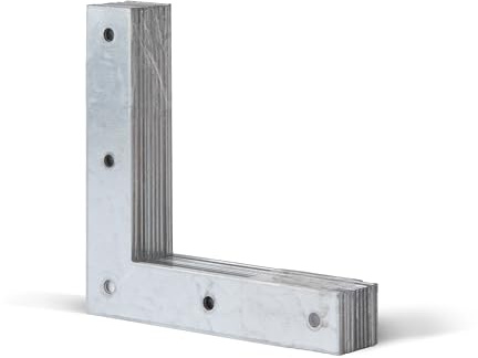 Alberts 847685 Eckwinkel | sendzimirverzinkt | 160 x 160 x 30 mm | 10er Set