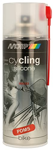 MOTIP Silikonspray 400 ml - Schmierspray für die Fahrradpflege | Schutzspray zur Fahrradpflege, wasserabweisend, verhindert Quietschen, thermisch stabil, ideal für Kunststoffteile