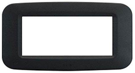 PLACCA IN TECNOPOLIMERO PER SCATOLA RETTANGOLARE 4 MODULI COLOR