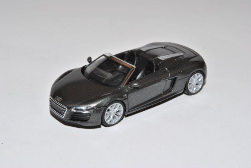 Herpa A-U-D-I R8 Spyder Grau Facelift H0 1/87 Modell Auto mit individiuellem Wunschkennzeichen