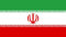 Bandera de Irán 90 x 150 cm, con banda reforzada para el izado)
