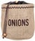 KitchenCraft Natural Elements - Sac à Oignons en Toile de Jute, Marron, 21 x 21 x 20 cm