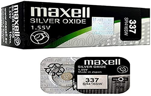 Maxell 18293900 Pila doméstica Single-Use Battery Óxido de Plata - Pilas (Single-Use Battery, Óxido de Plata, 1,55 V, 10 Pieza(s), 8,3 mAh, HG (Mercurio))
