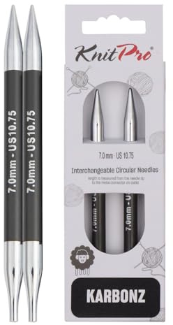 KnitPro Karbonz Interchangeable Circular Needles 5 (13cm) | 7.00mm