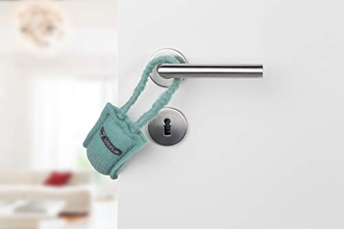 LOOFS-Design Tür Klemmschutz Türstopper Türkordel Türboy Doorstop klein Mint