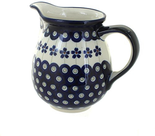 Bunzlauer Milchkanne/Saftkanne 0.85L Ø16,2cm, H=14,4cm im Dekor 166a