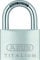 ABUS Titalium 64TI/60 - Cadenas de cave avec corps de serrure en aluminium spécial - anse en acier trempé - niveau de sécurité ABUS 6