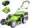Greenworks Tondeuse à gazon sans fil (Push) 40 V 43,2 cm (75 outils compatibles), batterie 4,0 Ah et chargeur inclus