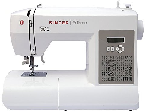 SINGER Freiarm-Nähmaschine Brilliance 6180 inllusive großen Anschiebetischs