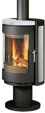 Kaminofen COLOR R3 Fenix, drehbar (7,6 kW) Verkleidung Serpentino Korpus Schwarz