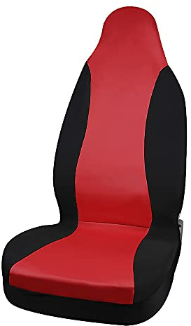 sourcing map High Back Bucket Auto Car Seat Cover Red Polyester | for car seat protection
