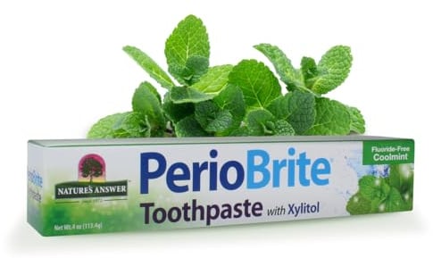 Nature's Answer PerioBrite Natural Toothpaste, Cool Mint, 4-Ounce (Pack of 2)