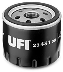 UFI Filters, Filtro Olio 23.481.00, Filtro Olio per Ricambio, Adatto a Auto, Applicabile su Diversi Modelli Dacia, Fiat, Honda, Jeep, Nissan, Opel, Renault, Smart, Ssangyong, Suzuki e Vauxhall