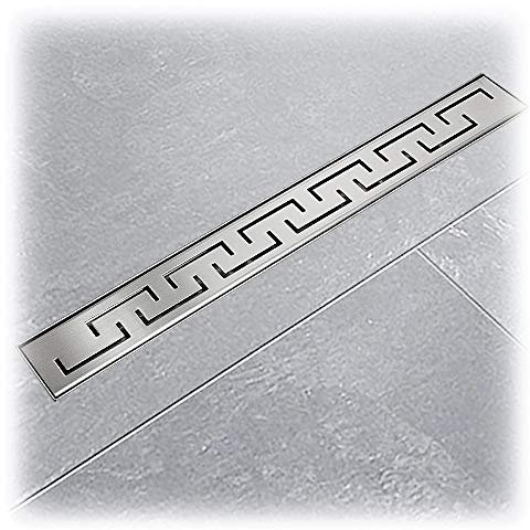 Edelstahl Duschrinnen Ablaufrinnen Bodenablauf Duschrinne Duschablauf Bogen 90cm