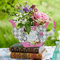 Talking Tables Alice in Wonderland Teapot Vase | Flower Centrepiece | For Mad Hatter Afternoon Tea Party, Birthday, Wedding, Baby Shower | Paper, Mixed Colours, Pack of 1, Height 17cm, 7