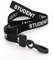 CKB LTD Vorgedruckt Studenten-Lanyards Breakaway-Sicherheits-Lanyard für Schulen, Umhängeband, drehbarer Kunststoff-Clip für Ausweishalter – Pull-Quick-Release-Design (Schwarz, 50 Stück)
