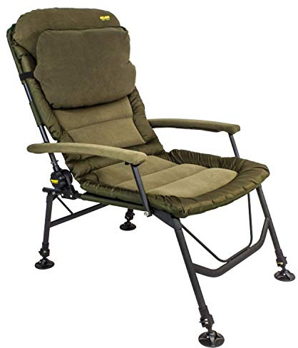 BAT-Tackle Karpfenstuhl Chillzone Super Recliner Chair | mit Armlehnen, mit Kissen