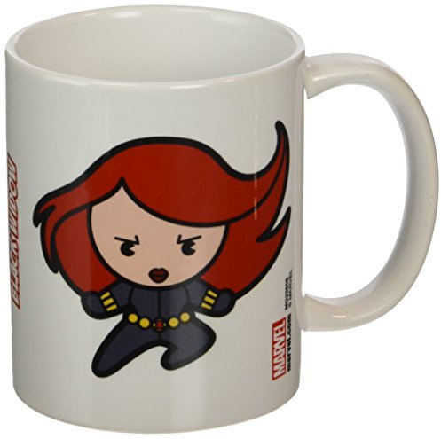 Marvel Kawaii Black Widow Taza de cerámica, Multicolor