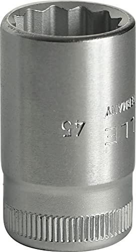 STAHLWILLE 45 Steckschlüsseleinsätze 3/8 Zoll, SW 13 mm, 02010013