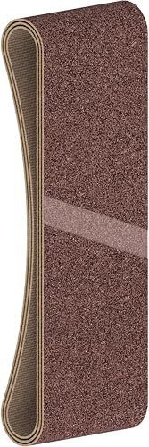 Bosch 3x PRO Paint on Wood and Hardwood X440 Schleifband für Schleifer (für Farbe auf Holz, Hartholz, 75 x 480 mm, Körnung 60, Professional Zubehör Bandschleifer)