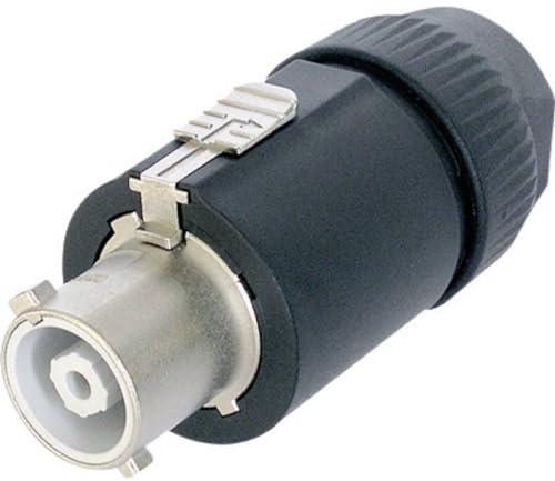 Neutrik NAC3FC-HC Netz-Steckverbinder NAC Stecker, gerade Gesamtpolzahl: 2 + PE 32A Schwarz 1St. schwarz/silberfarben