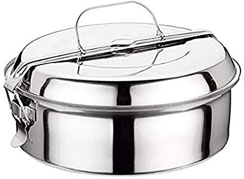 Ilsa 5041 - Fiambrera inox, 14 cm, color plateado