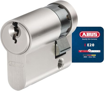 ABUS Cylindre profilé E20NP 10/40 - Serrure de porte pour la sécurité des portes d'entrée et d'appartement avec 3 clés - de sécurité ABUS 5