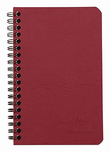 Clairefontaine 786162C Spiralbuch (Age Bag liniert, 11 x 17 cm, 60 Blatt) 1 Stück rot