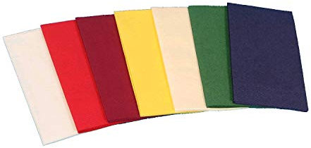 1000 Tissue Servietten Tafelservietten Zellstoff Servietten Premium Gourmet 33x33cm 3lg 1/8 Falz Kopffalz Farbauswahl (Rot)